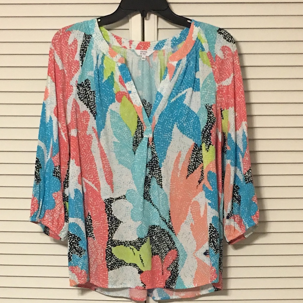 Crown and Ivy Basic Peasant Blouse